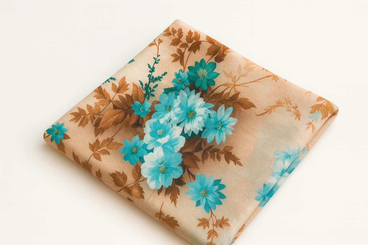 5D Linen Two Piece all over Unstitched Dress - linen-5d-041