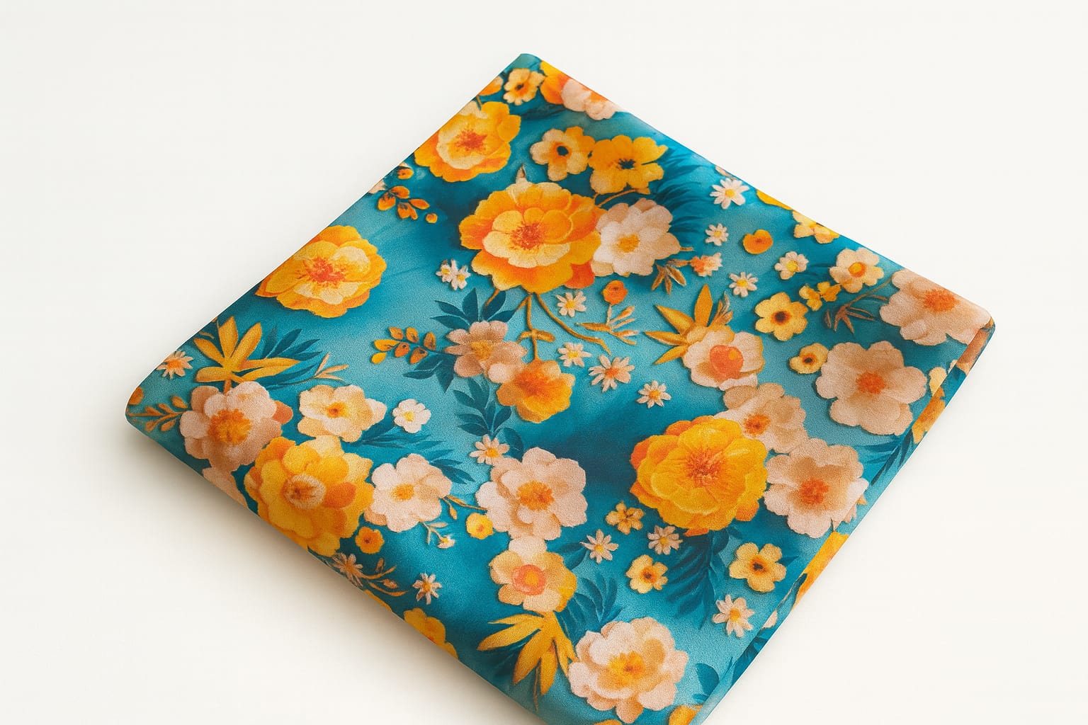 5D Linen Two Piece all over Unstitched Dress - linen-5d-031