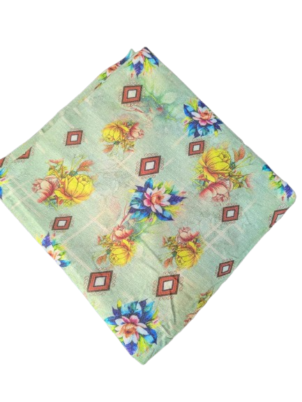 Karandi Mint Green / Light Pastel Green Print 2p suit - pc-5110