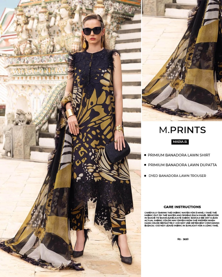 Baroque 3pc Bana Dora Lawn Allover Shirt Trouser with digital dupatta 9565