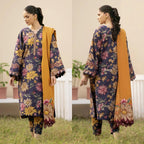 Lawn 3p Suit Allover Shirt Trouser with digital voil lawn dupatta 9524